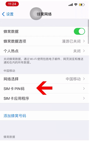 大化苹果14维修网分享如何给iPhone14的SIM卡设置密码 