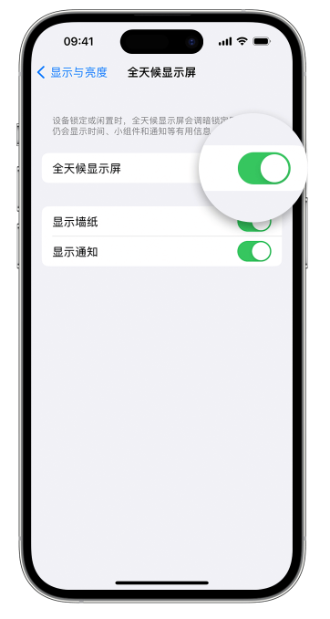 大化苹果14维修店分享如何自定义 iPhone 14 Pro 常亮显示屏 