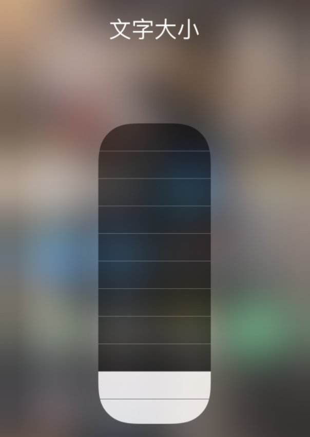 大化苹果手机维修分享小技巧：在 iPhone 控制中心快速调节字体大小 